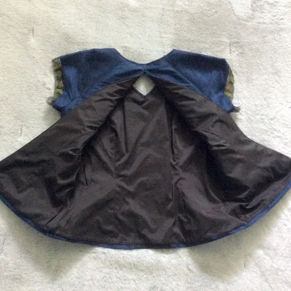 Handmade Blue & Peacock Top - Picture 5 of 5